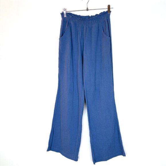 Anthro Drew Blue 2 piece cotton gauze lounge set - Picture 4 of 10